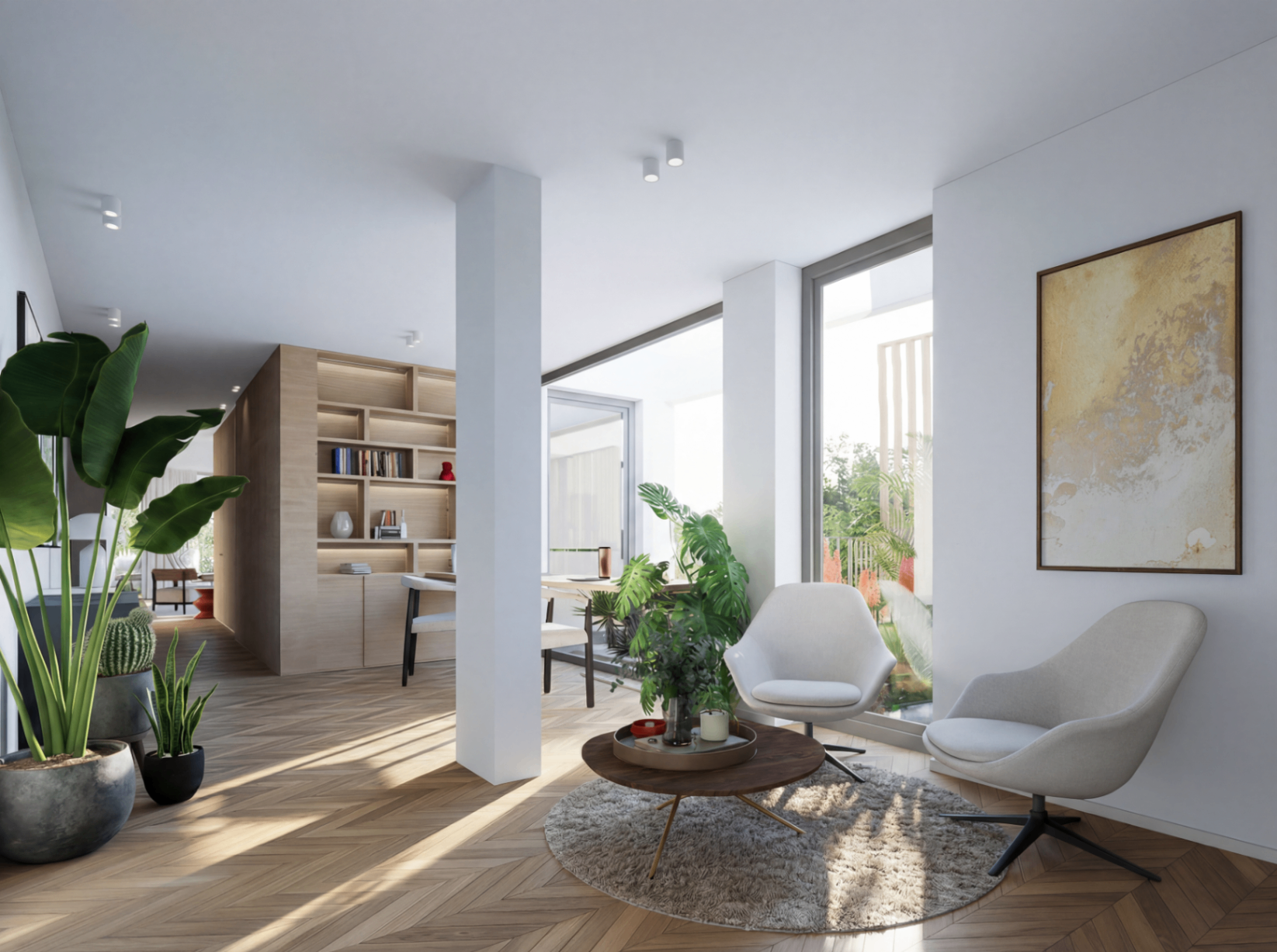 Penthouse – Lounge- & Lesebereich