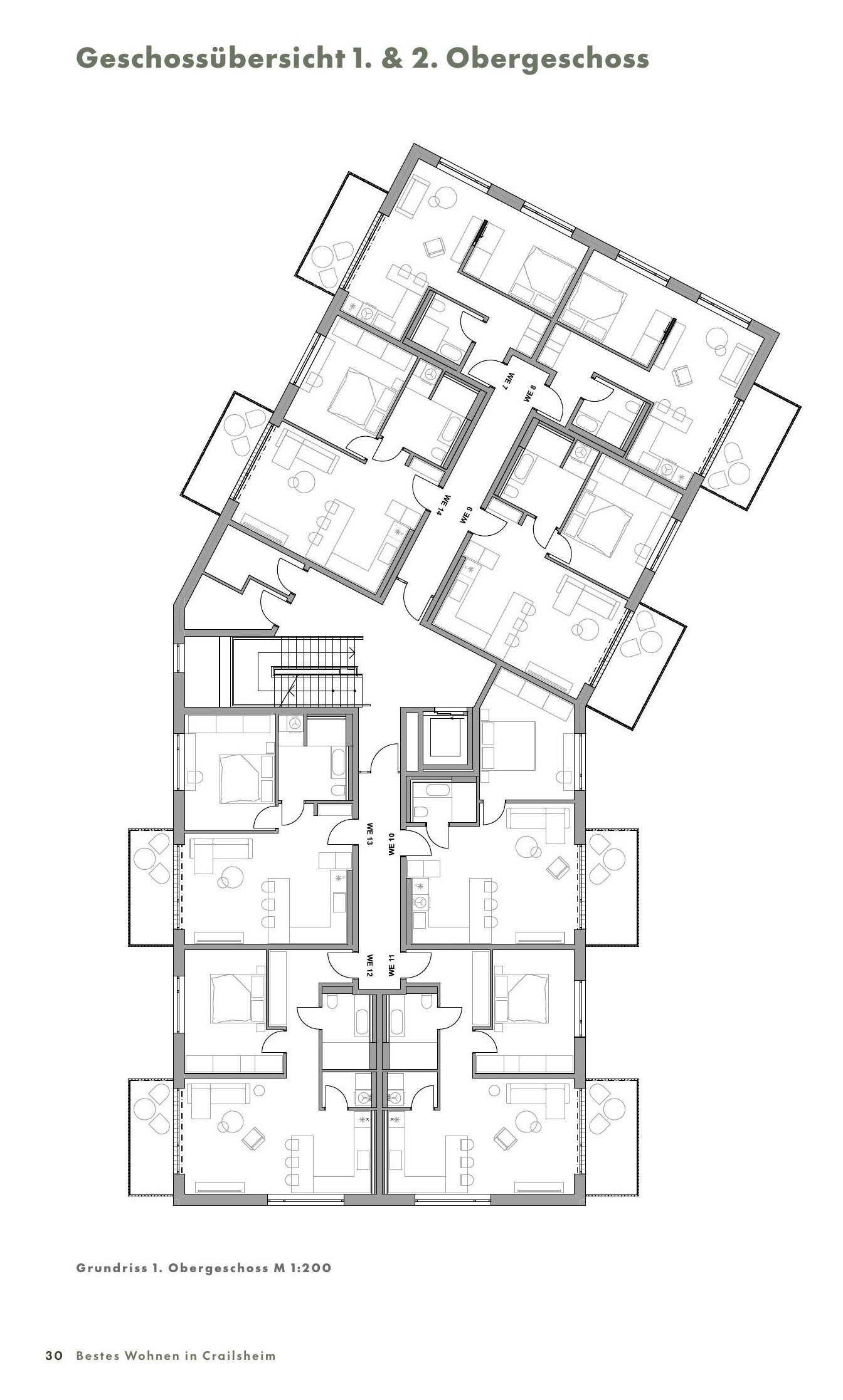 Grundriss 1. & 2. Obergeschoss